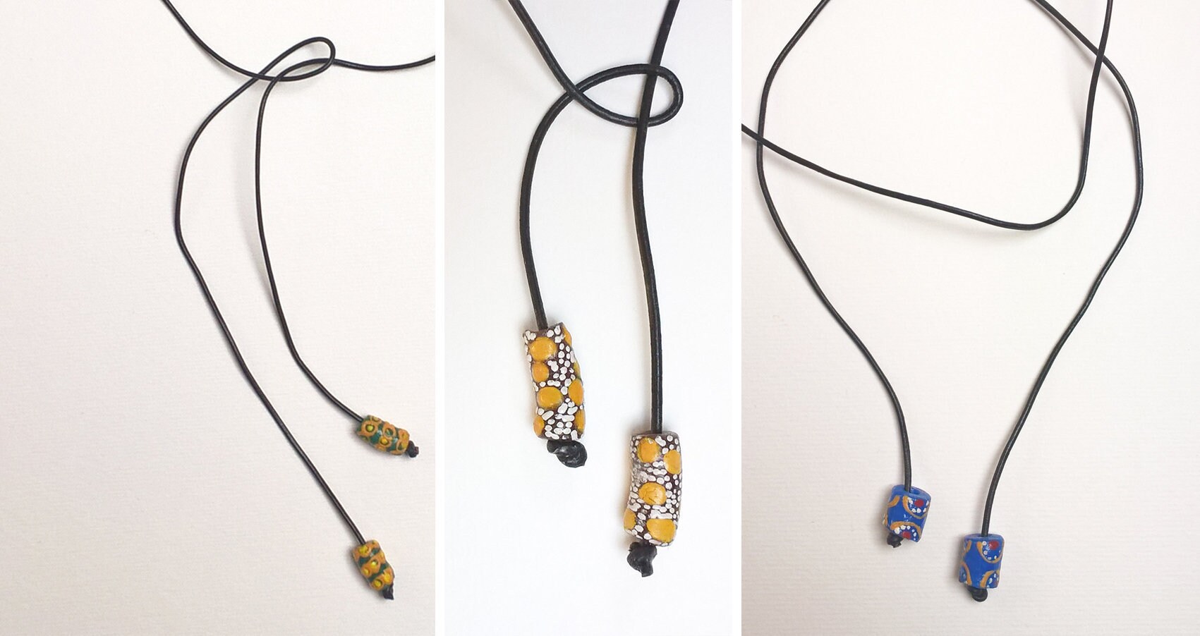 Lange Halskette Aus Glasperlen, Modell Ihrer Wahl von ahomeBoutsDeMotifs