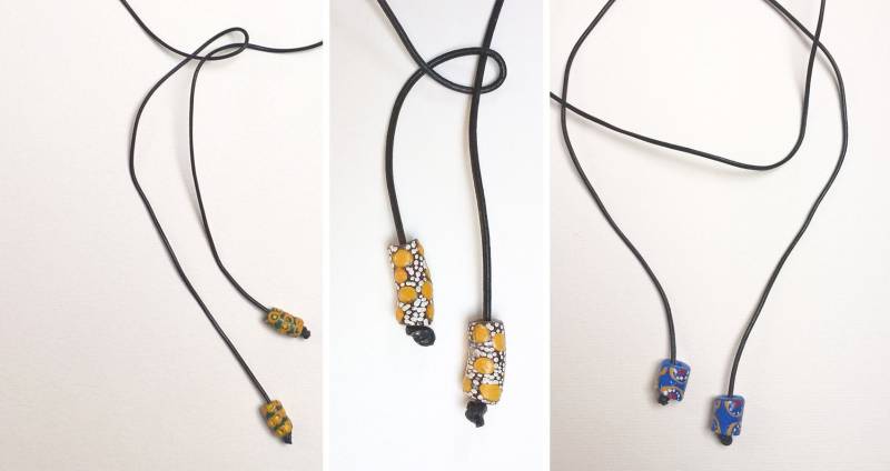 Lange Halskette Aus Glasperlen, Modell Ihrer Wahl von ahomeBoutsDeMotifs