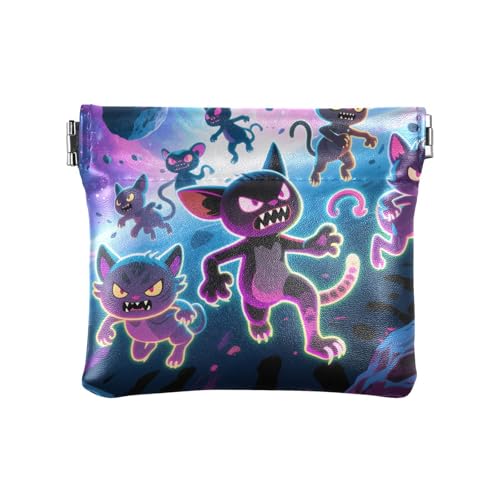 1 (257) Damen Leder Münzgeldbörse Tragbare Mini Kosmetiktasche für Frauen von aidingzhi