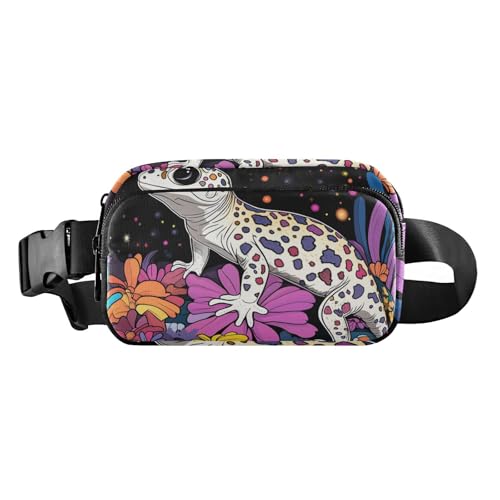 Ästhetische Gürteltasche mit Leopardenmuster, stilvolle Bauchtasche für Damen, Herren, Teenager, wasserdicht, Bauchtasche mit verstellbarem Gurt für Workout, Laufen, Wandern Ästhetische Gürteltasche mit Leopardenmuster, stilvolle Bauchtasche für Damen, Herren, Teenager, wasserdicht, Bauchtasche mit verstellbarem Gurt für Workout, Laufen, Wandern von aidingzhi