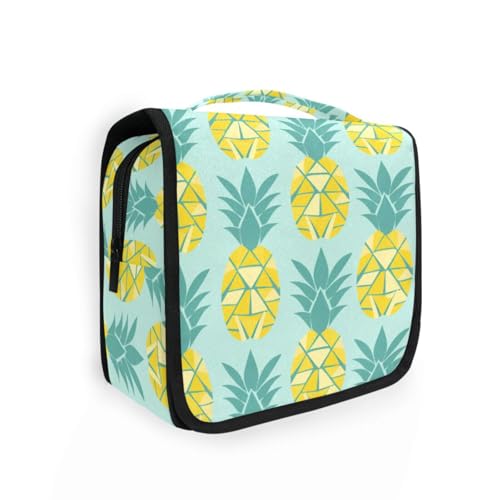 Ananas-Make-up-Tasche mit Aufhängehaken, stilvolle Reisetasche für Damen, Reisegröße, Zubehör von aidingzhi