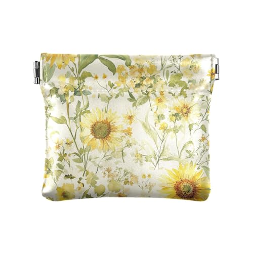 Beauty Frühling Blumen Retro Damen Kleine Leder Münzbörse Geldbörse Geldbörse Einzigartige Mini Kleingeld Geldbörse Münztasche für Frauen Jungen Mädchen, Beauty Frühling Blumen Retro, Dekoration von aidingzhi