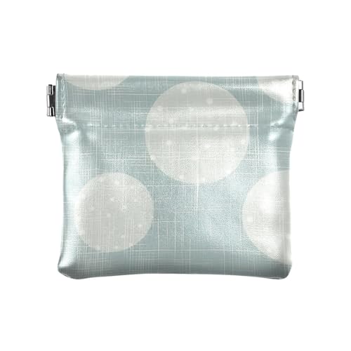 Dots Damen Kleingeldbörse Leder Kleingeldbörse Niedliche Make-up-Tasche Wechselgeldbörse für Mädchen Damen Handtasche von aidingzhi