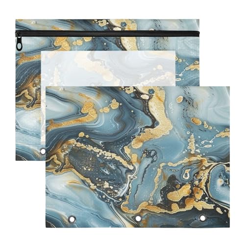 Federmäppchen, transparent, für A4-Papier, Briefe, 2 Stück, für Studenten, Lehrerbedarf, Heißprägekunst von aidingzhi