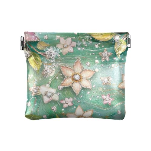 Geldbörse aus Leder, glitzernd, glänzend, für Damen und Herren, ausgefallene Organisationstaschen für Damen und Mädchen von aidingzhi