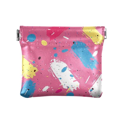 Geldbörse für Damen, Leder, mit Betonstruktur, Rouge, pfirsichfarben, praktische Mini-Kosmetiktasche für Damen und Mädchen Geldbörse für Damen, Leder, mit Betonstruktur, Rouge, pfirsichfarben, praktische Mini-Kosmetiktasche für Damen und Mädchen von aidingzhi