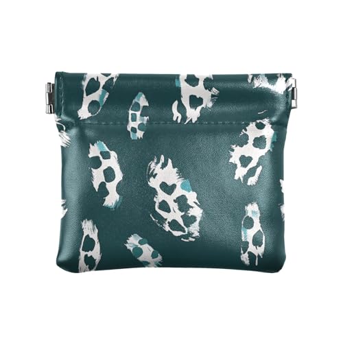 Geldbörse für Damen, Leopardenmuster, PU-Leder, einzigartiger Kartenschlüssel-Organizer für Mädchen, Frauen von aidingzhi