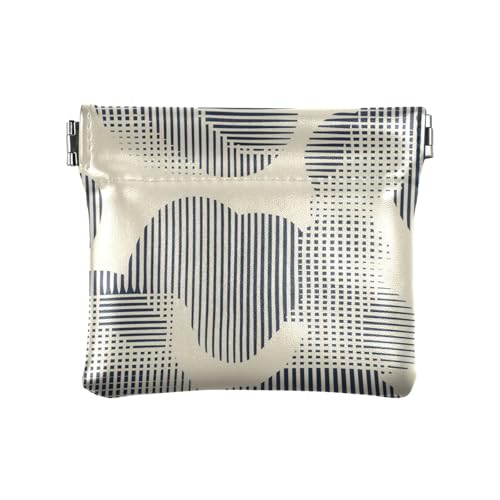 Geldbörse mit geometrischen Linien, aus PU-Leder, einzigartige Kartenetuis, Geldorganizer für Mädchen, Damen, Handtasche von aidingzhi