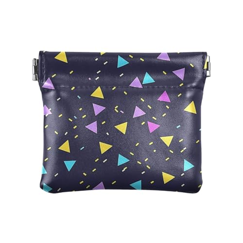 Geometrische Damen-Geldbörse aus Leder, ausgefallener Schmuck für Männer und Frauen auf Reisen von aidingzhi