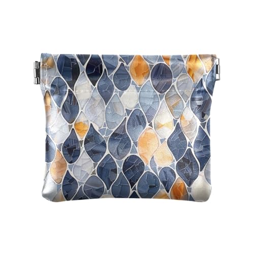 Giclee Droplet Damen Leder Münzbörse Tragbare Mini Geldbörse Geldbörse für Mädchen Frauen Damen von aidingzhi