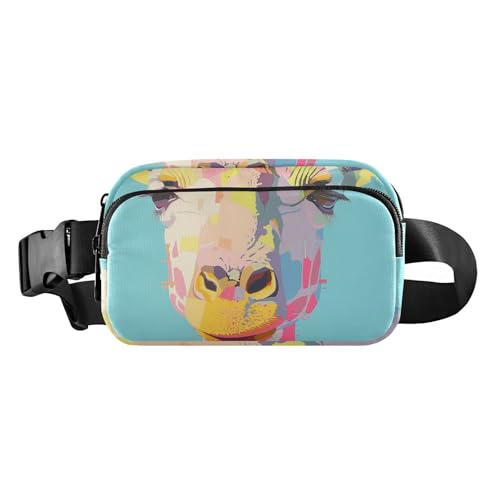 Giraffe Pop-Art-Gürteltasche für Damen, Herren, Teenager, kleine Crossbody-Sporttasche mit verstellbarem Gurt, für Radfahren, Wandern, Fitnessstudio Giraffe Pop-Art-Gürteltasche für Damen, Herren, Teenager, kleine Crossbody-Sporttasche mit verstellbarem Gurt, für Radfahren, Wandern, Fitnessstudio von aidingzhi