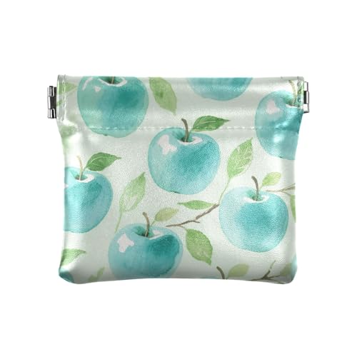 Grüne Früchte PU Leder Geldbörse Einzigartige Make-up Periode Tasche für Mädchen Damen Handtasche von aidingzhi