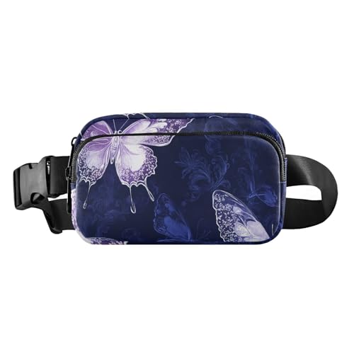 Gürteltasche für Damen, Herren, Teenager, Mehrzweck-Umhängetasche mit verstellbarem Riemen, für Reisen, Einkaufen, Laufen, Dunkelblau von aidingzhi