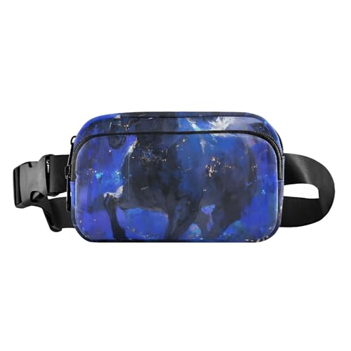 Gürteltasche für Damen und Herren, kleine Umhängetasche mit verstellbarem Gurt, für Workout, Laufen, Wandern, Blau Gürteltasche für Damen und Herren, kleine Umhängetasche mit verstellbarem Gurt, für Workout, Laufen, Wandern, Blau von aidingzhi