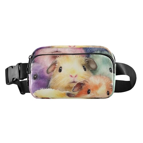 Gürteltasche mit Meerschweinchen-Motiv, stilvolle Bauchtasche für Damen, Herren, Teenager, wasserdicht, Diebstahlschutz, Hüfttasche mit verstellbarem Riemen für Shopping, Sport, Arbeit Gürteltasche mit Meerschweinchen-Motiv, stilvolle Bauchtasche für Damen, Herren, Teenager, wasserdicht, Diebstahlschutz, Hüfttasche mit verstellbarem Riemen für Shopping, Sport, Arbeit von aidingzhi