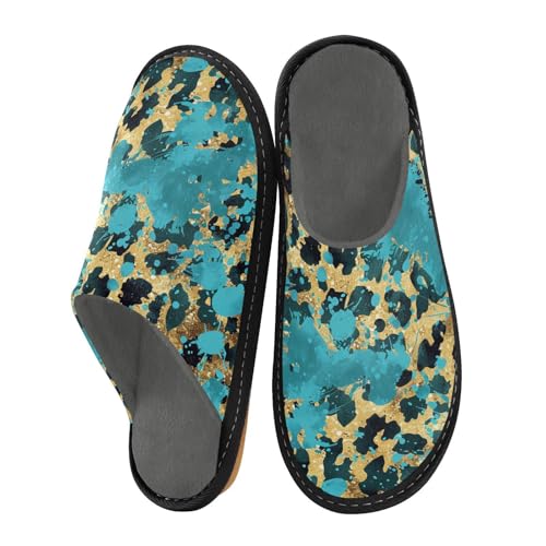 Hausschuhe für Damen, Memory-Schaum, flauschige Hausschuhe, warm, für den Innenbereich, Größe 45 von aidingzhi