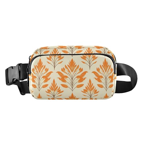 Hüfttasche mit indischem Schilfrohrmuster, trendig, für Herren und Damen, Mini-Crossbody-Tasche, Anti-Diebstahl-Hüfttasche mit verstellbarem Gurt, für Reisen, Urlaub, Laufen von aidingzhi