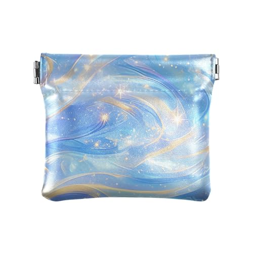 Kleine Geldbörse aus Leder für Damen, Burgunderrot, Blau, Grün, einzigartige Tasche, Geldbörse, Make-up-Tasche für Männer, Frauen, Reisen von aidingzhi