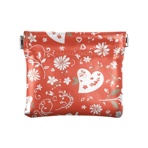 Kleine Geldbörse aus PU-Leder mit Paisleymuster, niedlicher Schmuck-Organizer für Mädchen und Damen, Paisleymuster in Herzform, Dekoration von aidingzhi