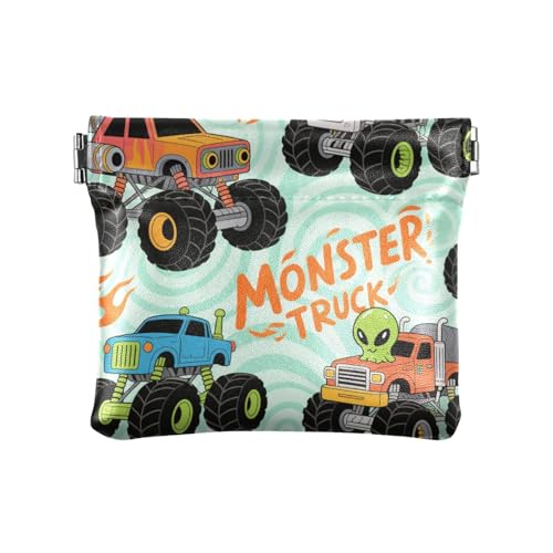 Kleine Geldbörse für Damen, Cartoon-Truck, Leder, einzigartige Geldbörse für Damen und Mädchen Kleine Geldbörse für Damen, Cartoon-Truck, Leder, einzigartige Geldbörse für Damen und Mädchen von aidingzhi