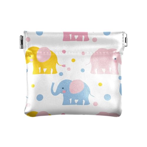 Kleine Münzen-Make-up-Tasche mit Elefantenmotiv, für Damen, Jungen, Mädchen von aidingzhi