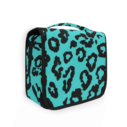Kosmetiktasche mit Haken zum Aufhängen, Leopardenmuster, für Damen, Reisegröße, Schwarz Kosmetiktasche mit Haken zum Aufhängen, Leopardenmuster, für Damen, Reisegröße, Schwarz von aidingzhi