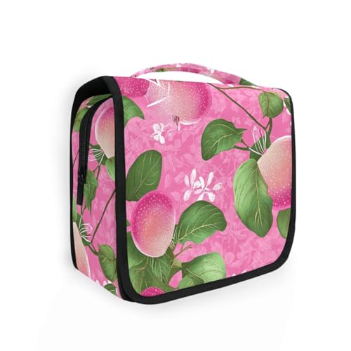 Kosmetiktasche mit Haken zum Aufhängen, groß, für Damen, vertikal, freistehend, Pfirsichfarben Kosmetiktasche mit Haken zum Aufhängen, groß, für Damen, vertikal, freistehend, Pfirsichfarben von aidingzhi