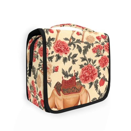 Make-up-Tasche mit Haken zum Aufhängen, mit Reißverschluss, für Damen, vertikal, freistehend, Nelke Make-up-Tasche mit Haken zum Aufhängen, mit Reißverschluss, für Damen, vertikal, freistehend, Nelke von aidingzhi