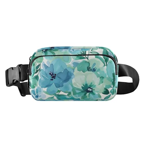 Modische Crossbody-Tasche für Damen, Herren, Teenager, große Kapazität, Umhängetasche mit verstellbarem Riemen, für Reisen, Laufen, Wandern, Mintgrün und Blau von aidingzhi