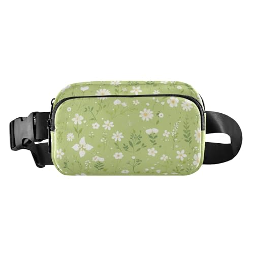 Modische Crossbody-Tasche mit Cartoon-Wildblumen-Motiv, für Damen, Herren, Teenager, wasserdicht, Laufgürteltasche mit verstellbarem Gurt, für Reisen, Urlaub, Laufen Modische Crossbody-Tasche mit Cartoon-Wildblumen-Motiv, für Damen, Herren, Teenager, wasserdicht, Laufgürteltasche mit verstellbarem Gurt, für Reisen, Urlaub, Laufen von aidingzhi