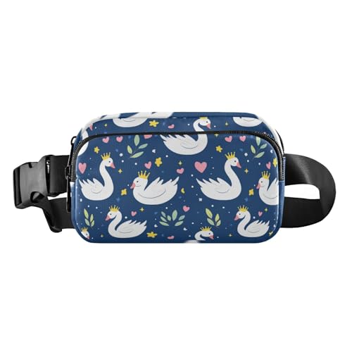 Modische Hüfttasche mit Kritzeleimotiv, für Damen, Herren, Teenager, große Kapazität, Crossbody-Tasche mit verstellbarem Gurt, für Radfahren, Wandern, Fitnessstudio von aidingzhi