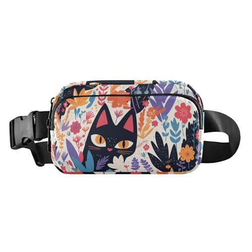 Modische Umhängetasche mit Katzen, Boho-Stil, für Damen, Herren, Teenager, große Kapazität, Reisezubehör mit verstellbarem Gurt, für Radfahren, Wandern, Fitnessstudio Modische Umhängetasche mit Katzen, Boho-Stil, für Damen, Herren, Teenager, große Kapazität, Reisezubehör mit verstellbarem Gurt, für Radfahren, Wandern, Fitnessstudio von aidingzhi