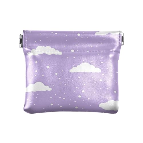 Münzgeldbörsen aus Leder, für Damen und Herren, praktisches Reisezubehör für Damen und Mädchen, Pastellschneefarben von aidingzhi