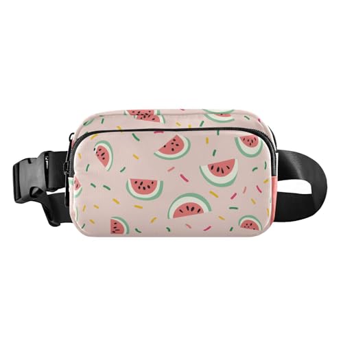 Niedliche Bauchtasche mit Wassermelonen-Motiv, für Damen und Herren, kleine Umhängetasche, Gürteltasche mit verstellbarem Riemen für Reisen, Urlaub, Laufen Niedliche Bauchtasche mit Wassermelonen-Motiv, für Damen und Herren, kleine Umhängetasche, Gürteltasche mit verstellbarem Riemen für Reisen, Urlaub, Laufen von aidingzhi