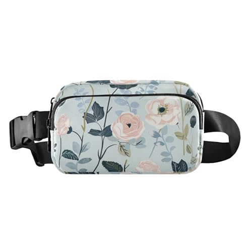 Niedliche Umhängetasche mit Blumenmotiv, für Damen und Herren, wasserabweisend, Bauchtasche mit verstellbarem Riemen für Reisen, Urlaub, Laufen Niedliche Umhängetasche mit Blumenmotiv, für Damen und Herren, wasserabweisend, Bauchtasche mit verstellbarem Riemen für Reisen, Urlaub, Laufen von aidingzhi