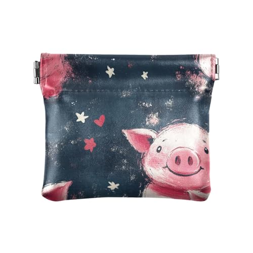 Niedliches Schweine-Theater-Stil, für Damen und Herren, Leder, Münzgeldbörse, praktische Geldbörse für Männer und Frauen, Niedlicher Schweine-Theater-Stil, Dekoration von aidingzhi