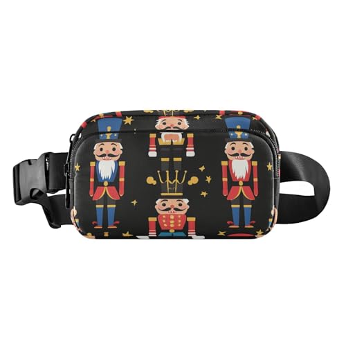 Nussknacker-Soldat, stilvolle Gürteltasche für Damen, Herren, Teenager, kleine Crossbody-Gürteltasche mit verstellbarem Riemen für Reisen, Urlaub, Laufen von aidingzhi