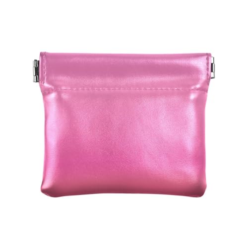 Peach Gradient Damen Leder Münzgeldbörse ausgefallene Organisationstaschen für Frauen Jungen Mädchen von aidingzhi