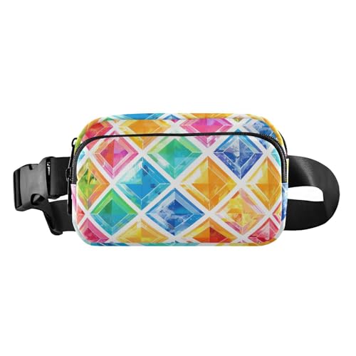 Quadratische trendige Bauchtasche für Damen, Herren, Teenager, kleine Crossbody-Gürteltasche mit verstellbarem Riemen für Shopping, Sport, Arbeit Quadratische trendige Bauchtasche für Damen, Herren, Teenager, kleine Crossbody-Gürteltasche mit verstellbarem Riemen für Shopping, Sport, Arbeit von aidingzhi