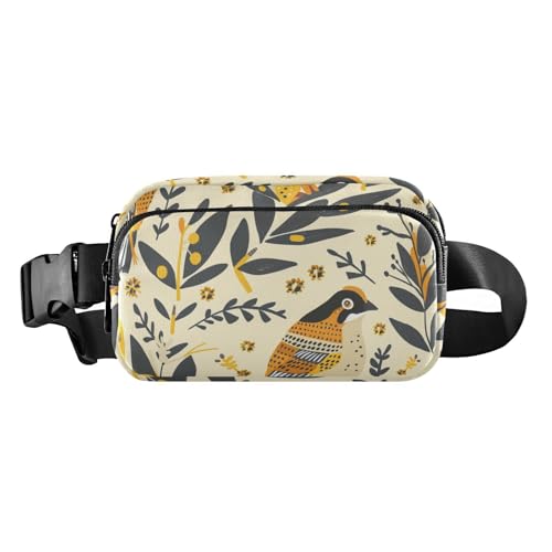 Quail Stock Skandinavischer Urlaub, modische Bauchtasche für Damen und Herren, wasserabweisend, Crossbody-Pass-Tasche mit verstellbarem Gurt, für Workout, Laufen, Wandern Quail Stock Skandinavischer Urlaub, modische Bauchtasche für Damen und Herren, wasserabweisend, Crossbody-Pass-Tasche mit verstellbarem Gurt, für Workout, Laufen, Wandern von aidingzhi