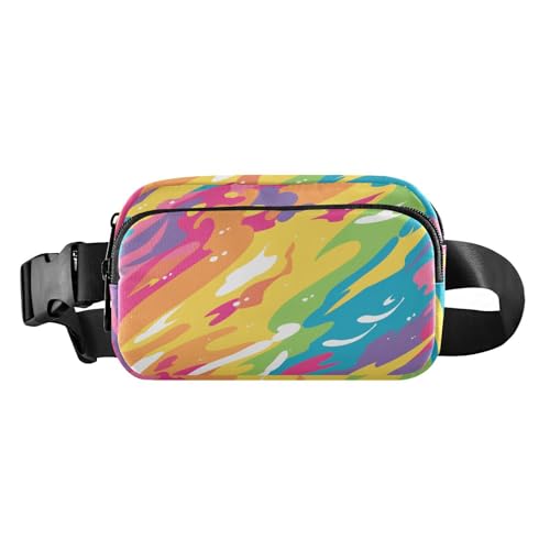 Rainbow Coloful geometrische modische Hüfttasche für Damen, Herren, Teenager, große Kapazität, Laufgürteltasche, Hüfttasche mit verstellbarem Riemen für Reisen, Fitnessstudio, Arbeit Rainbow Coloful geometrische modische Hüfttasche für Damen, Herren, Teenager, große Kapazität, Laufgürteltasche, Hüfttasche mit verstellbarem Riemen für Reisen, Fitnessstudio, Arbeit von aidingzhi