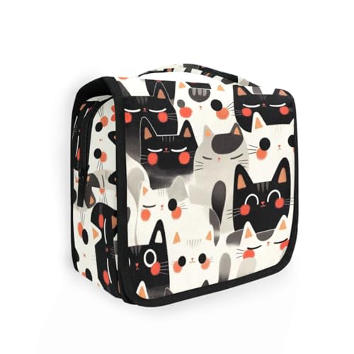 Reisetasche mit niedlichem Cartoon-Motiv, mit Haken zum Aufhängen, leicht, Kosmetiktasche für Damen, vertikal, freistehend Reisetasche mit niedlichem Cartoon-Motiv, mit Haken zum Aufhängen, leicht, Kosmetiktasche für Damen, vertikal, freistehend von aidingzhi