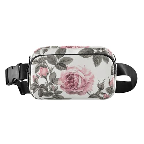 Rose Modische Bauchtasche für Damen und Herren, wasserdichte Gürteltasche, Reisebrieftasche mit verstellbarem Riemen für Radfahren, Wandern, Fitnessstudio Rose Modische Bauchtasche für Damen und Herren, wasserdichte Gürteltasche, Reisebrieftasche mit verstellbarem Riemen für Radfahren, Wandern, Fitnessstudio von aidingzhi