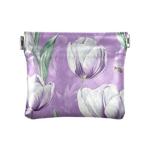 Rustikale Geldbörse für Damen, PU-Leder, mit Blumenmuster, praktische persönliche Gegenstände, Organizer für Männer und Frauen, Reisen von aidingzhi