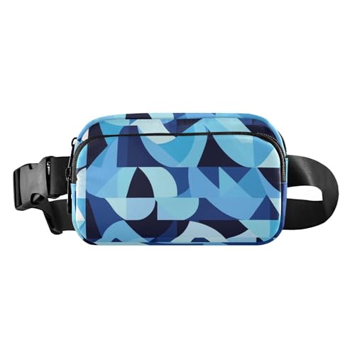 Sea Anhor Gürteltasche im geometrischen Stil, niedliche Bauchtasche für Damen und Herren, Mehrzwecktasche mit verstellbarem Riemen für Radfahren, Wandern, Fitnessstudio von aidingzhi