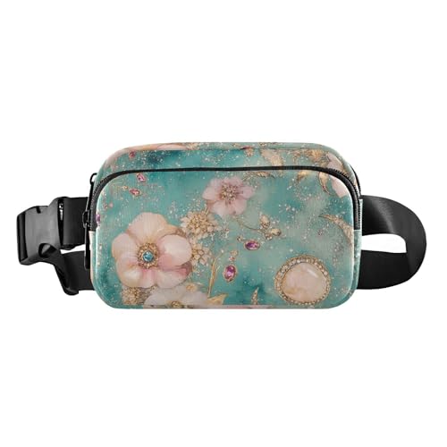 Shining Jewlery Moon trendige Crossbody-Tasche für Damen und Herren, wasserabweisend, Brustgürtel, Bauchtasche mit verstellbarem Gurt, für Workout, Laufen, Wandern von aidingzhi