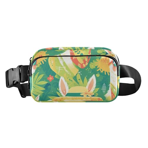 Sommer-Alpaka-Grün, modische Umhängetasche, Hüfttasche für Damen, Herren, Teenager, wasserdicht, Bauchtasche mit verstellbarem Gurt, für Reisen, Urlaub, Laufen von aidingzhi