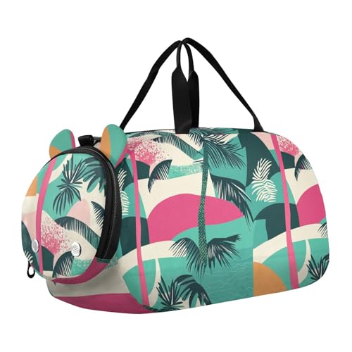 Sommer Strand Geometrische Seesack Turnbeutel mit Schuhfach Multifunktionale Reisetasche für Strand Schwimmen Taschen Pool Sport, Sommer, Strand, geometrisch von aidingzhi
