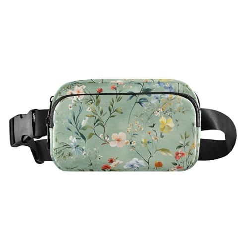 Stilvolle Crossbody-Tasche für Damen und Herren, wasserabweisend, mit verstellbarem Gurt, für Reisen, Laufen, Wandern, Frühlingsgrün von aidingzhi