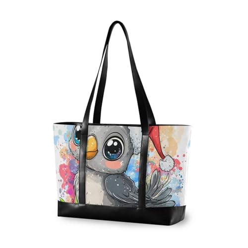 Süße afrikanische graue Papagei, trendige Arbeitstasche für Damen, Tragetasche mit Reißverschluss für die Uni Süße afrikanische graue Papagei, trendige Arbeitstasche für Damen, Tragetasche mit Reißverschluss für die Uni von aidingzhi